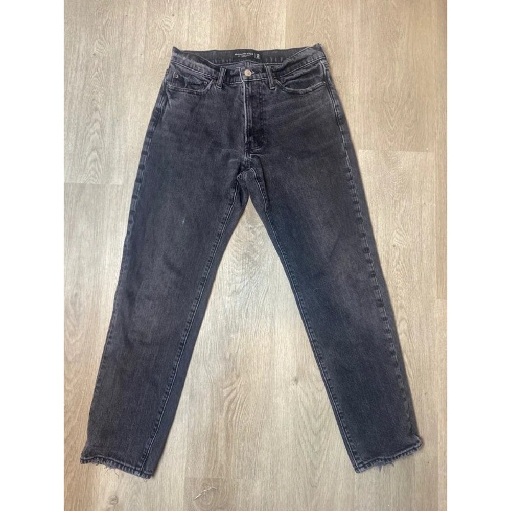 Abercrombie & Fitch Men's Vintage Stretch Straight Jeans - Washed Black - 29x30